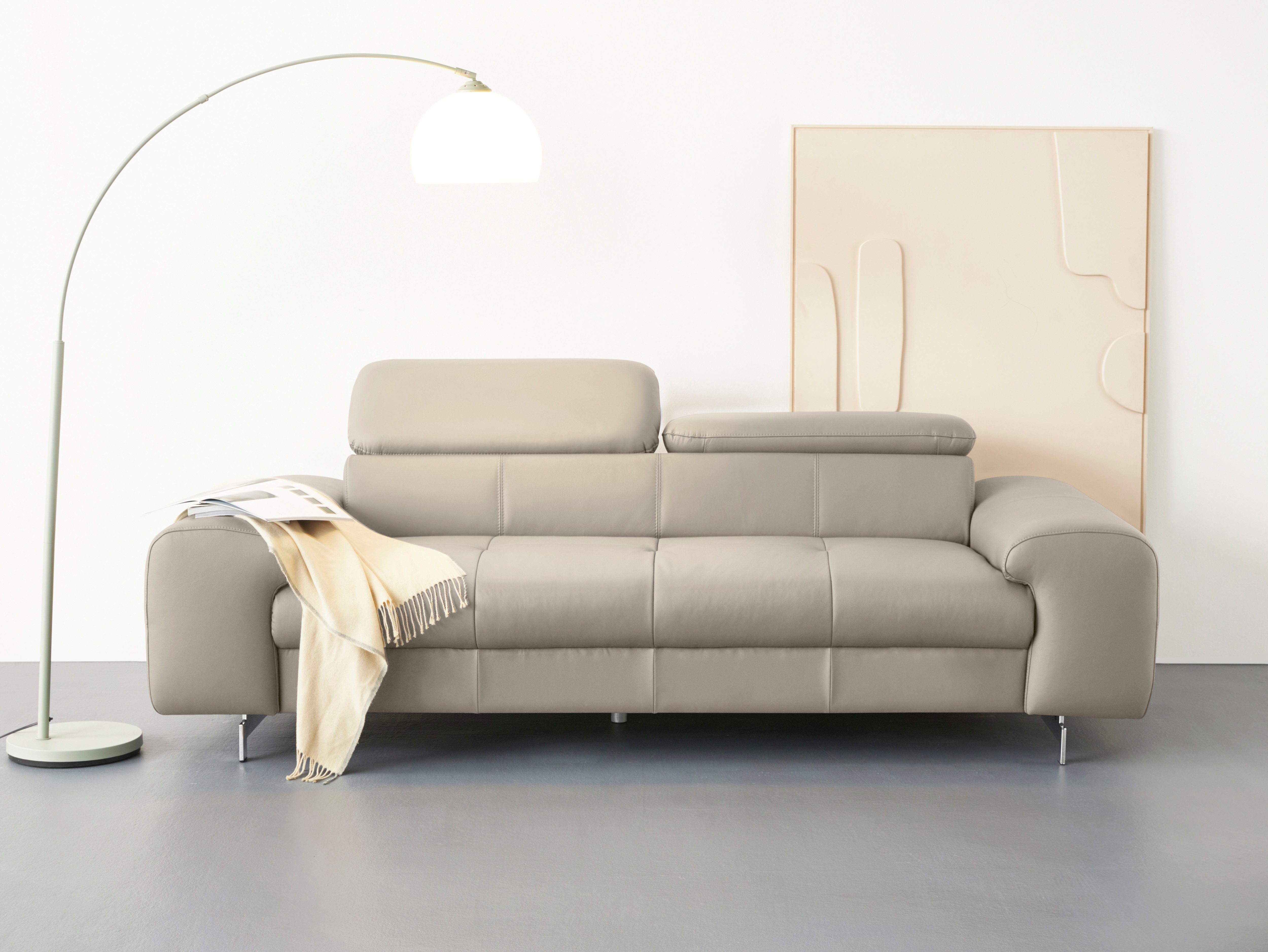 COTTA 3-Sitzer Chef, Big-Sofa mit Kopfteilverstellung, günstig online kaufen
