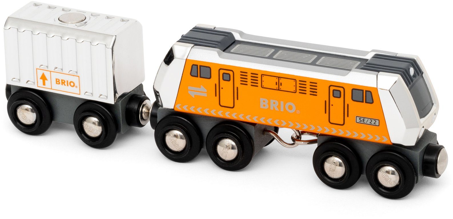 BRIO® Spielzeugeisenbahn-Lokomotive »BRIO® WORLD, Große Frachtlok mit