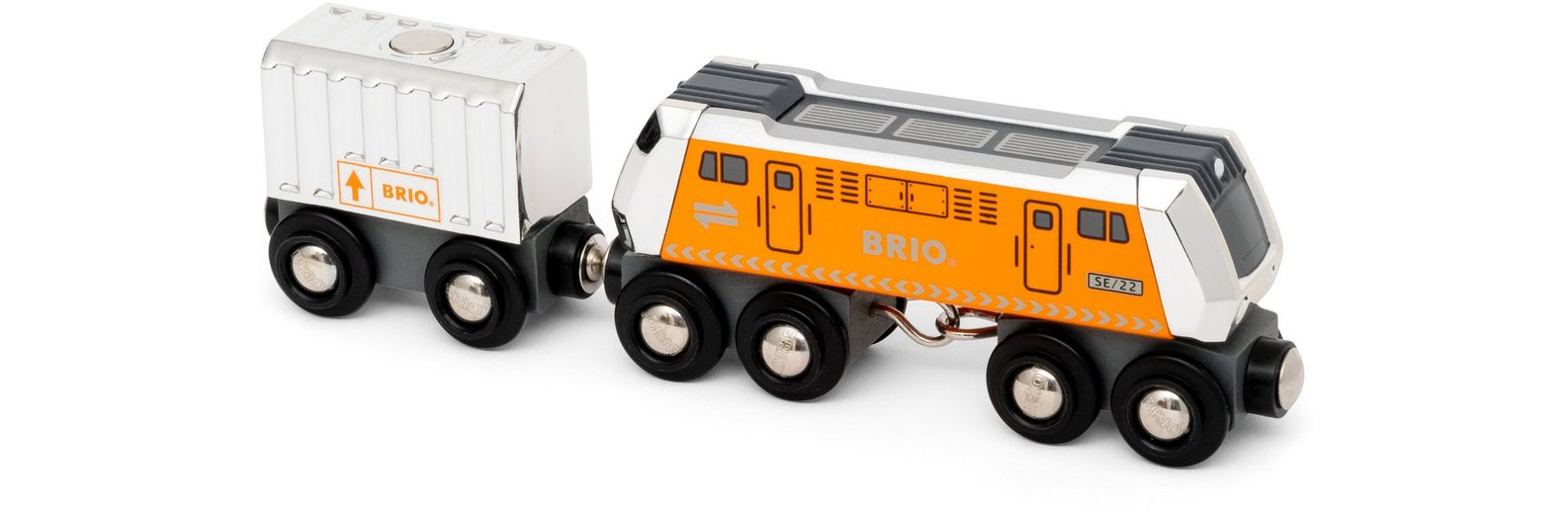 BRIO® Spielzeugeisenbahn-Lokomotive »BRIO® WORLD, Große Frachtlok mit