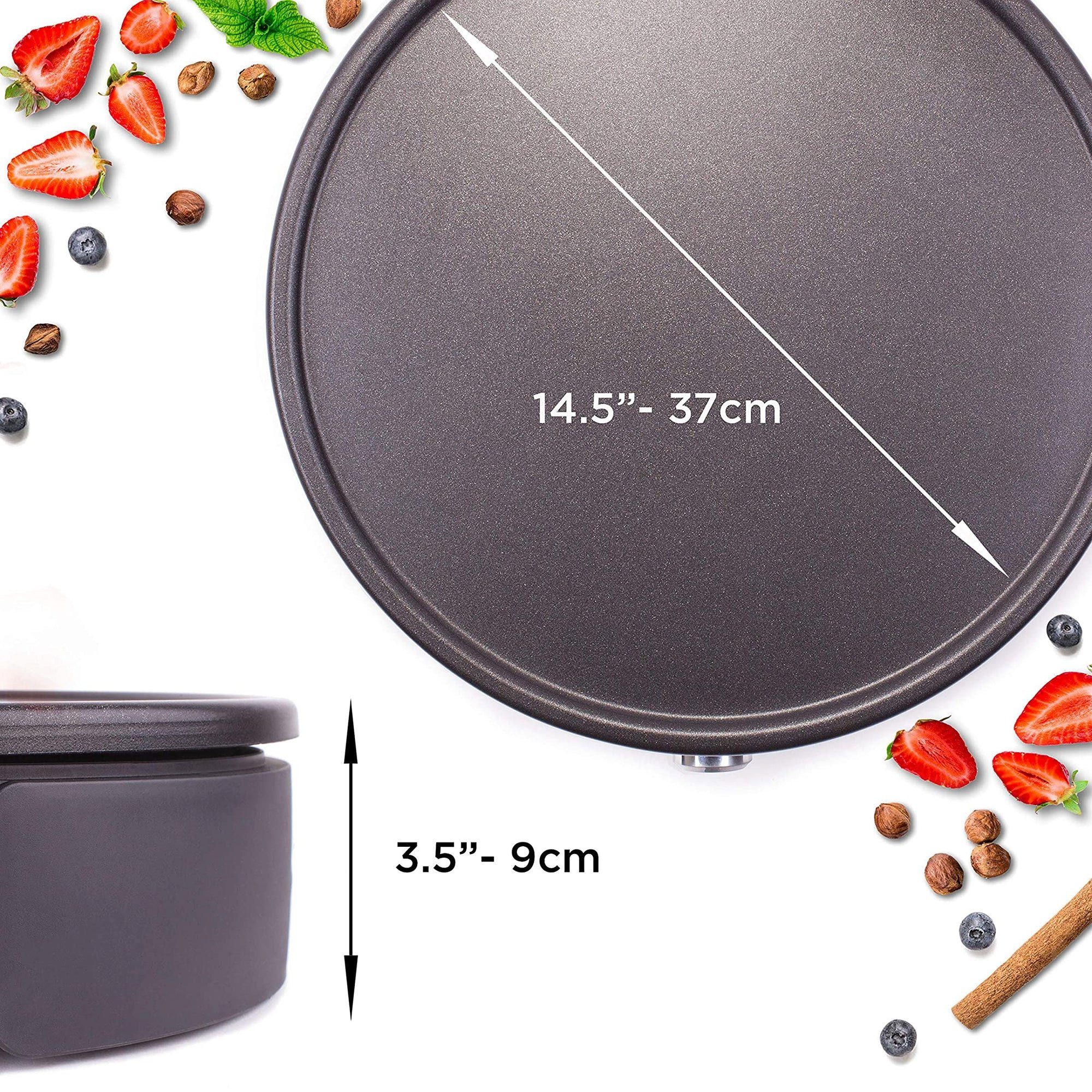 Duronic 2-in-1-Crêpesmaker PM152, 1500 W, Ø 37 cm, Antihaftplatte, Crêpesgerät