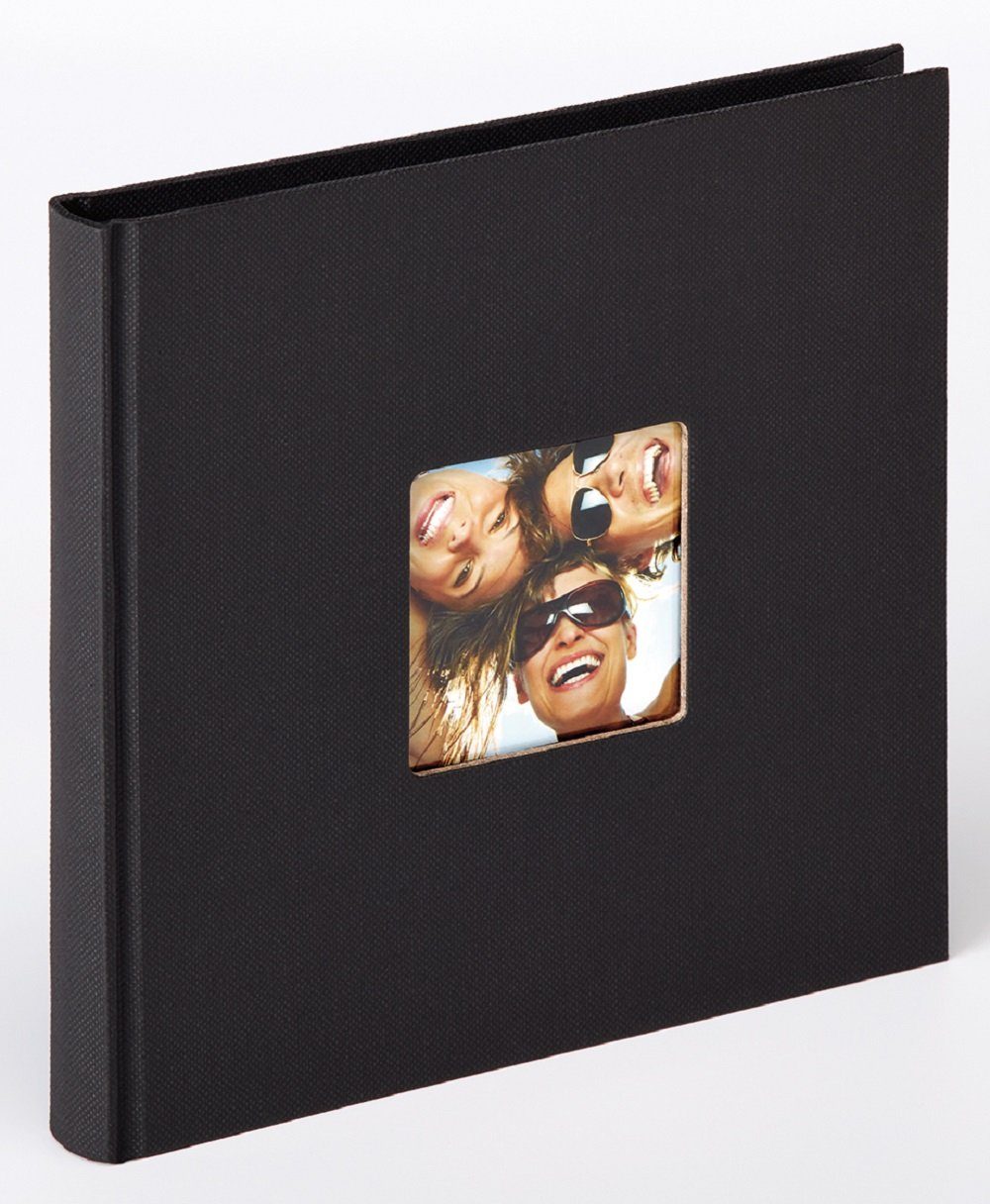 Walther Design Fotoalbum Fun 18 x 18 cm, buchgebundenes Album, Papiereinband, quadratischer Bildausschnitt