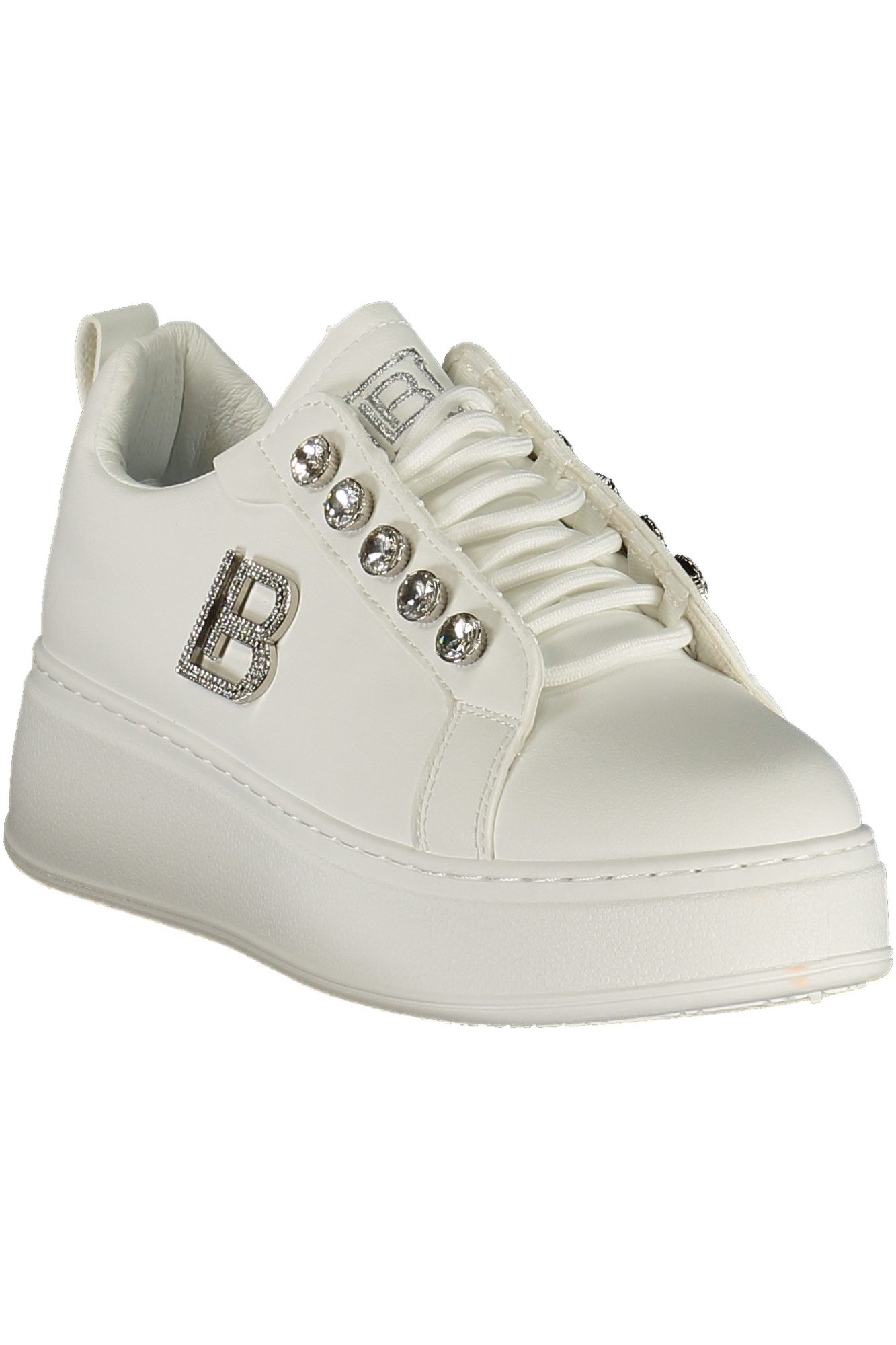 Laura Biagiotti Sneaker Damen-Sportschuh Weiß mit Reißverschluss &
