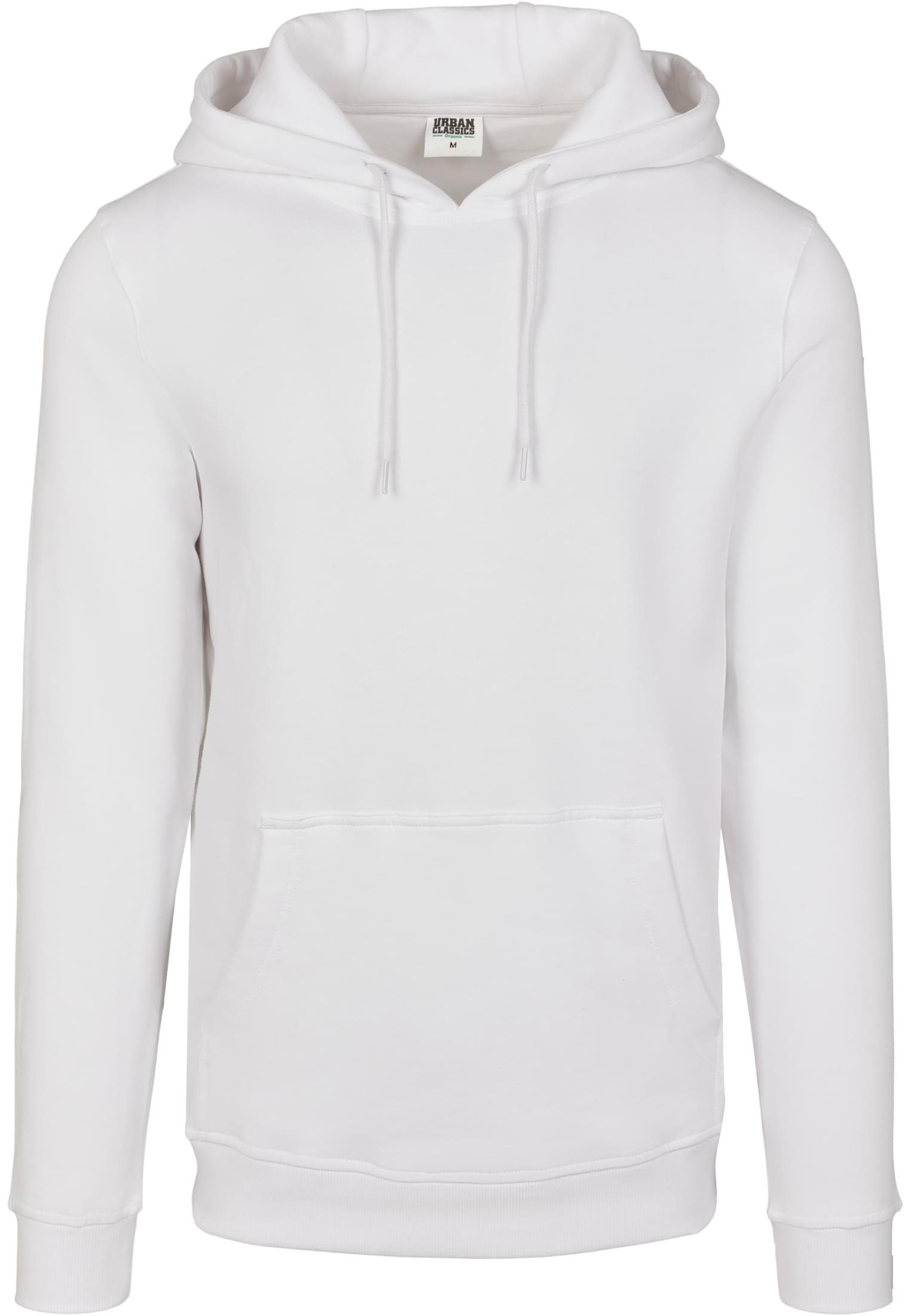 Organic Sweater (1-tlg) Basic URBAN Hoody Herren white CLASSICS