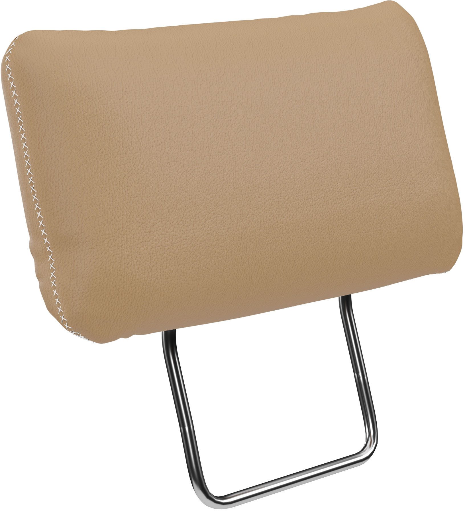 Home affaire Kopfstütze Varese, (1 Stück), Kreuznaht in beige