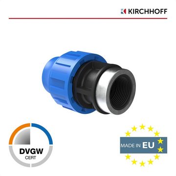 Kirchhoff Anschlussstück, Übergangsstück für HDPE Rohr, 25 mm x 1/2"