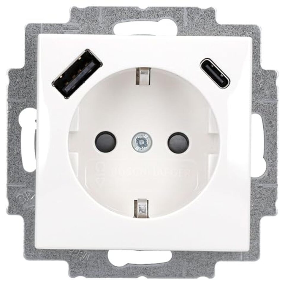 Busch-Jaeger Steckdose BJ 20 EUCB2USBAC-914 SCHUKO®-/USB-A+C Steckdose