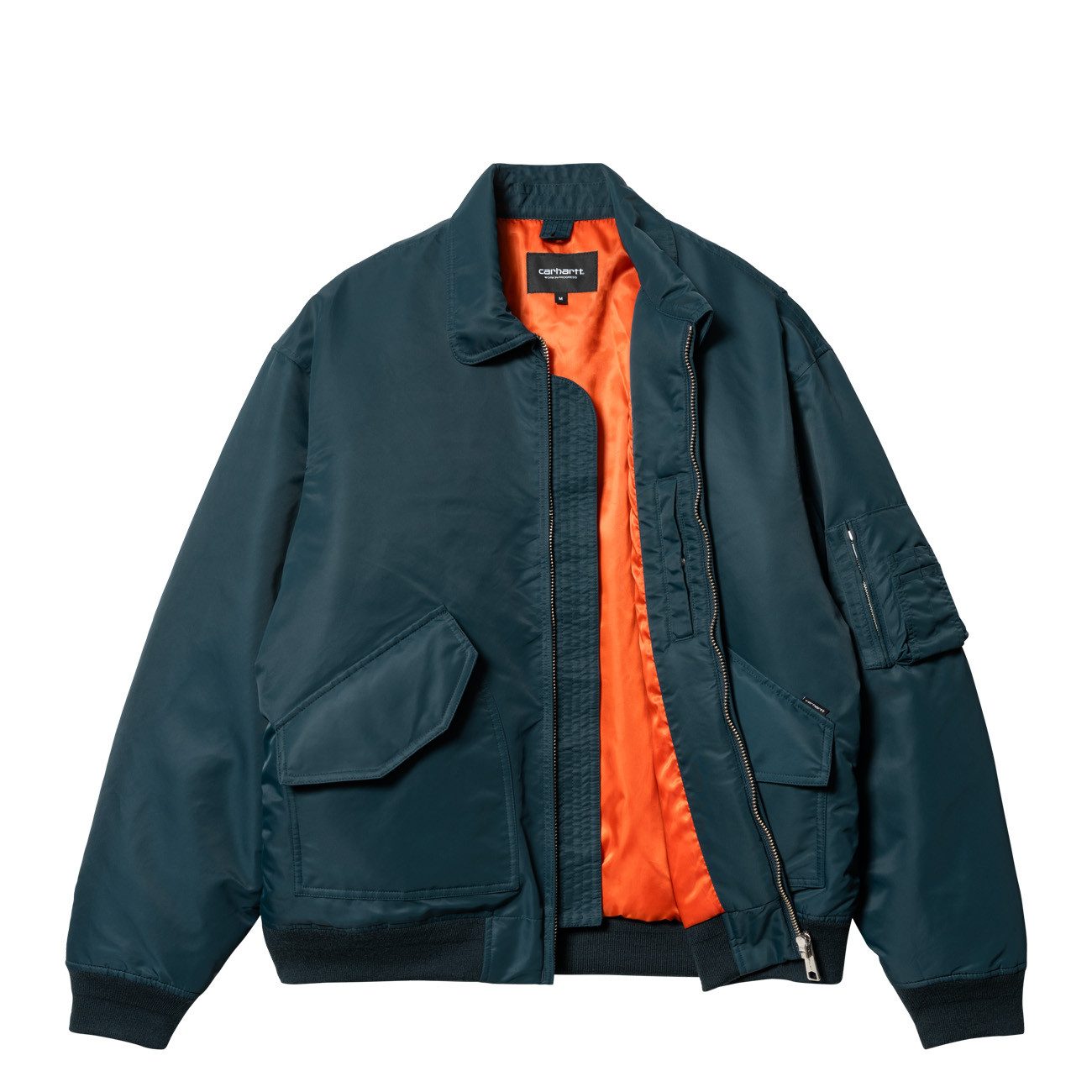 Carhartt WIP Bomberjacke Carhartt WIP Olten Bomber Herren Duck Blue Turmeric