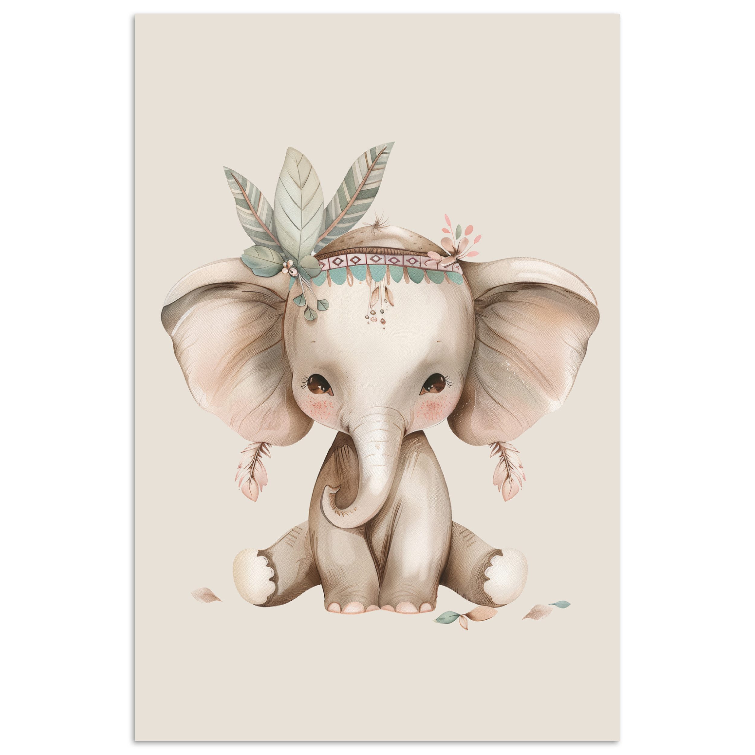 MuchoWow Poster Elefant - Bohème - günstig online kaufen
