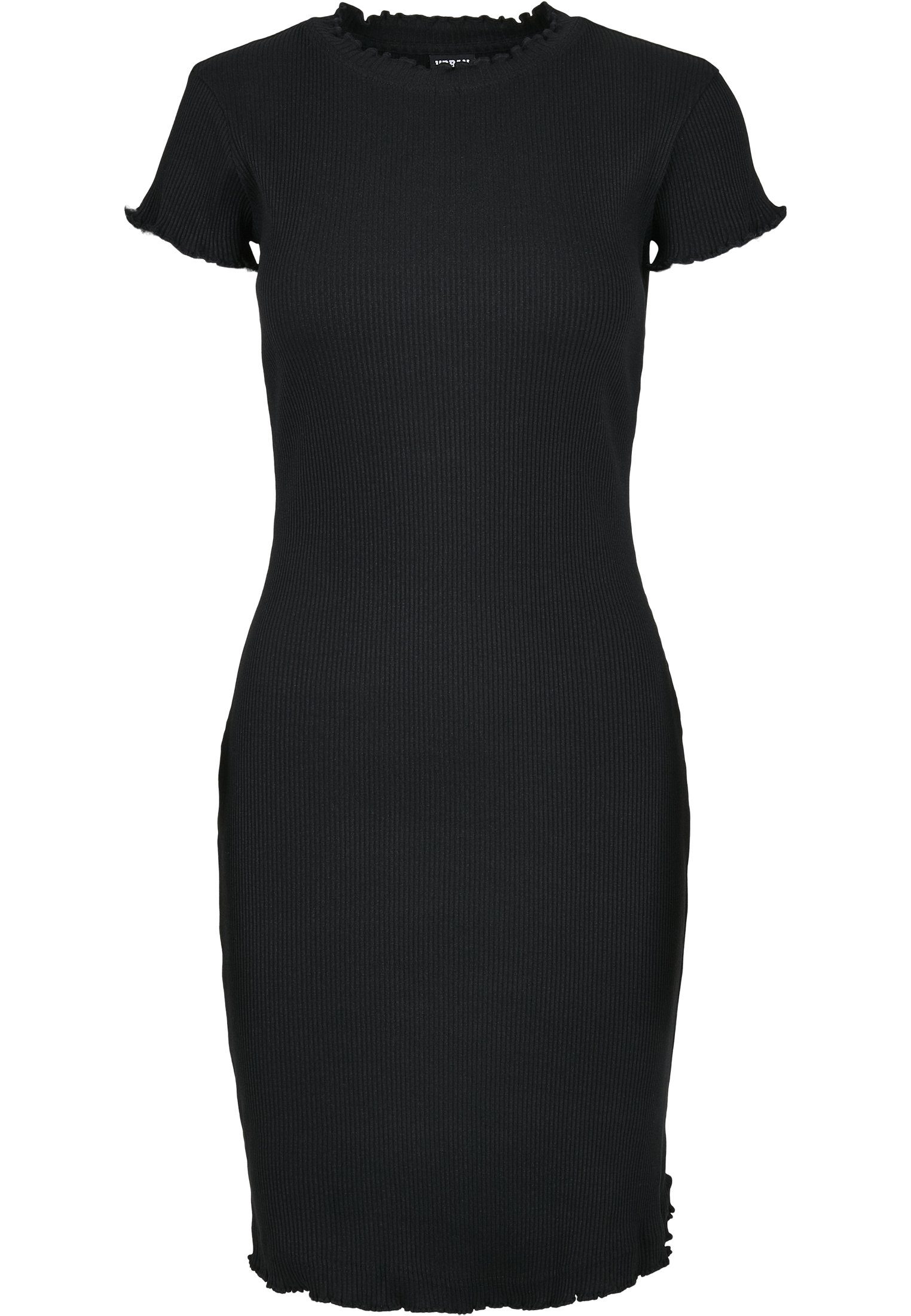 (1-tlg) black Tee Jerseykleid CLASSICS Damen URBAN Dress Ladies Rib