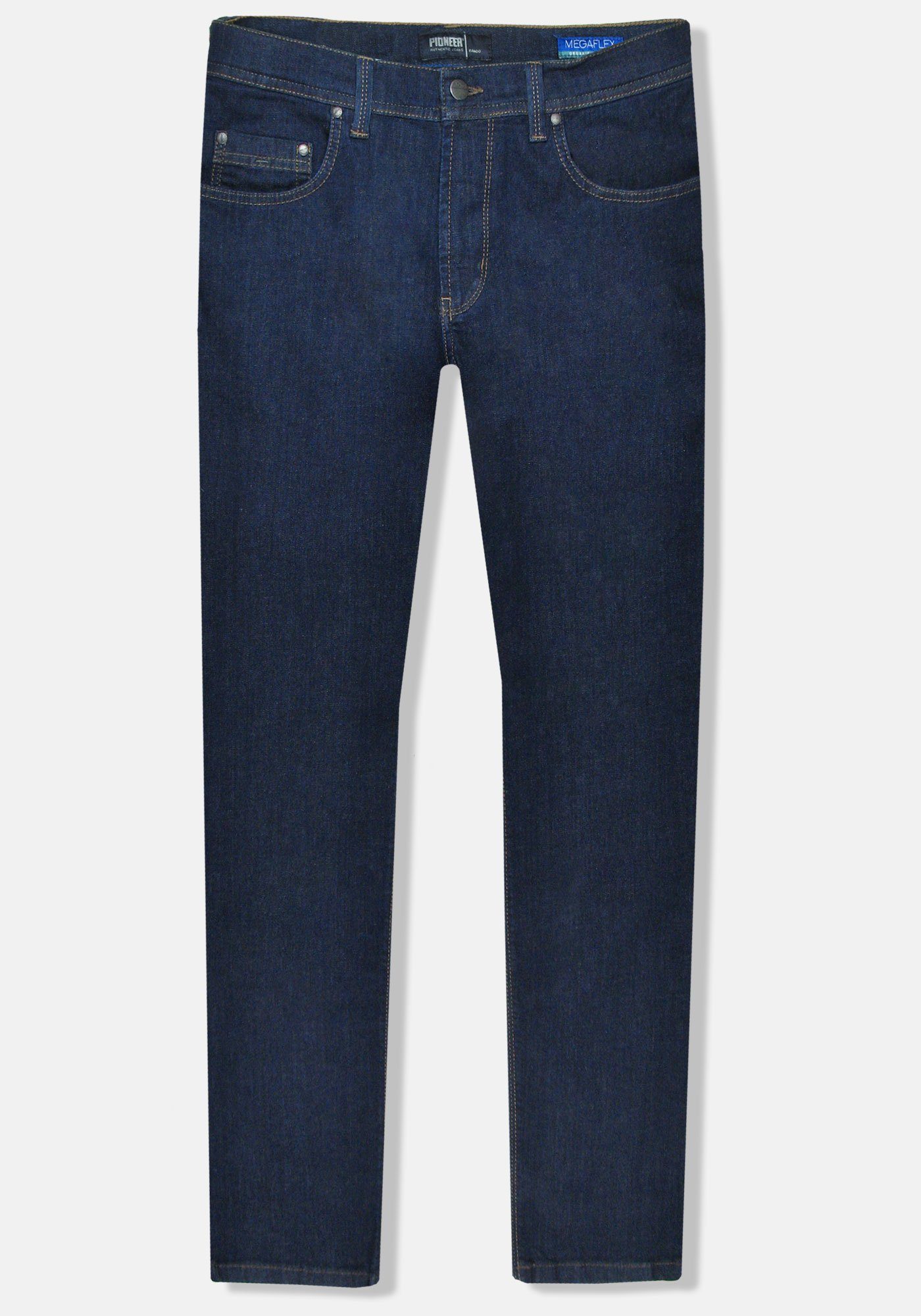 Pioneer Authentic Jeans 5-Pocket-Jeans Rando Megaflex Stretch-Denim Dark Blue Rinsed