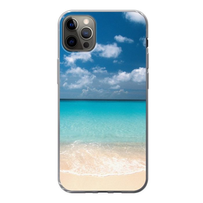 MuchoWow Handyhülle Sommer - Strand - Curaçao Handyhülle Apple iPhone 12 Pro Max Smartphone-Bumper Print Handy