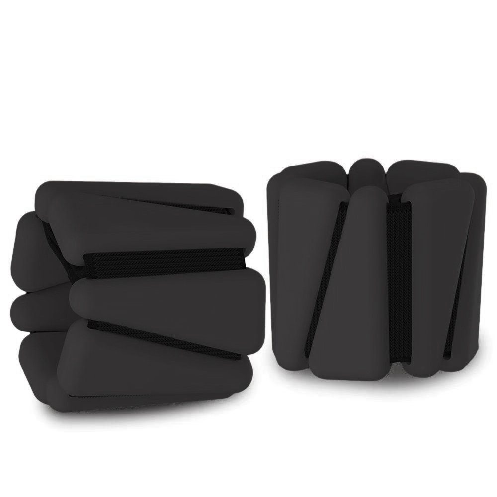 velov Gewichtsmanschette Silikon 2er Set Handgelenk Knöchel Gewicht Fußgewicht Fitness, Gesamtgewicht 0,46kg / 0,9kg / 1,8kg