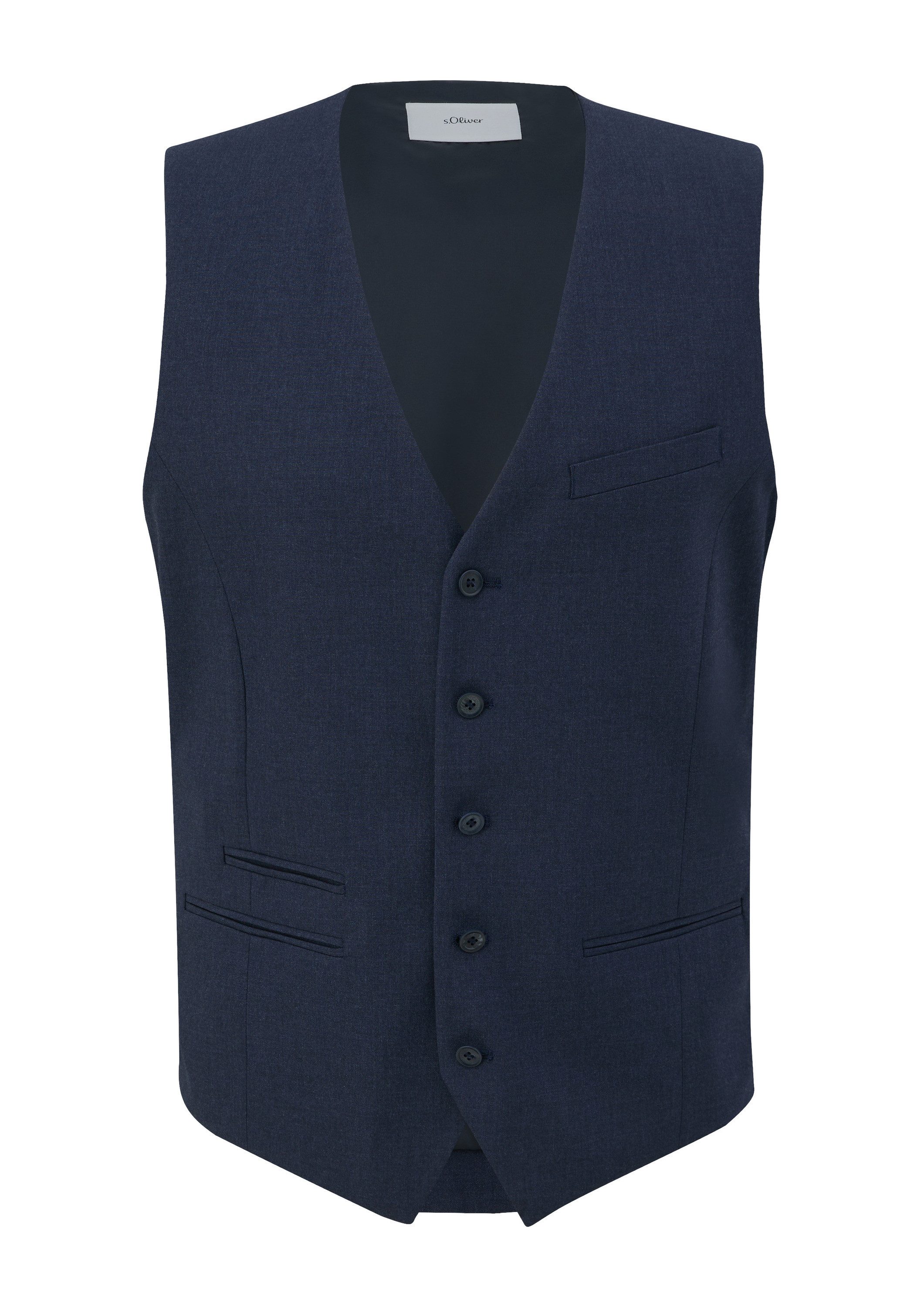 s.Oliver Jackenblazer Indoor-Weste S.ONICE Weste aus Viskosestretch