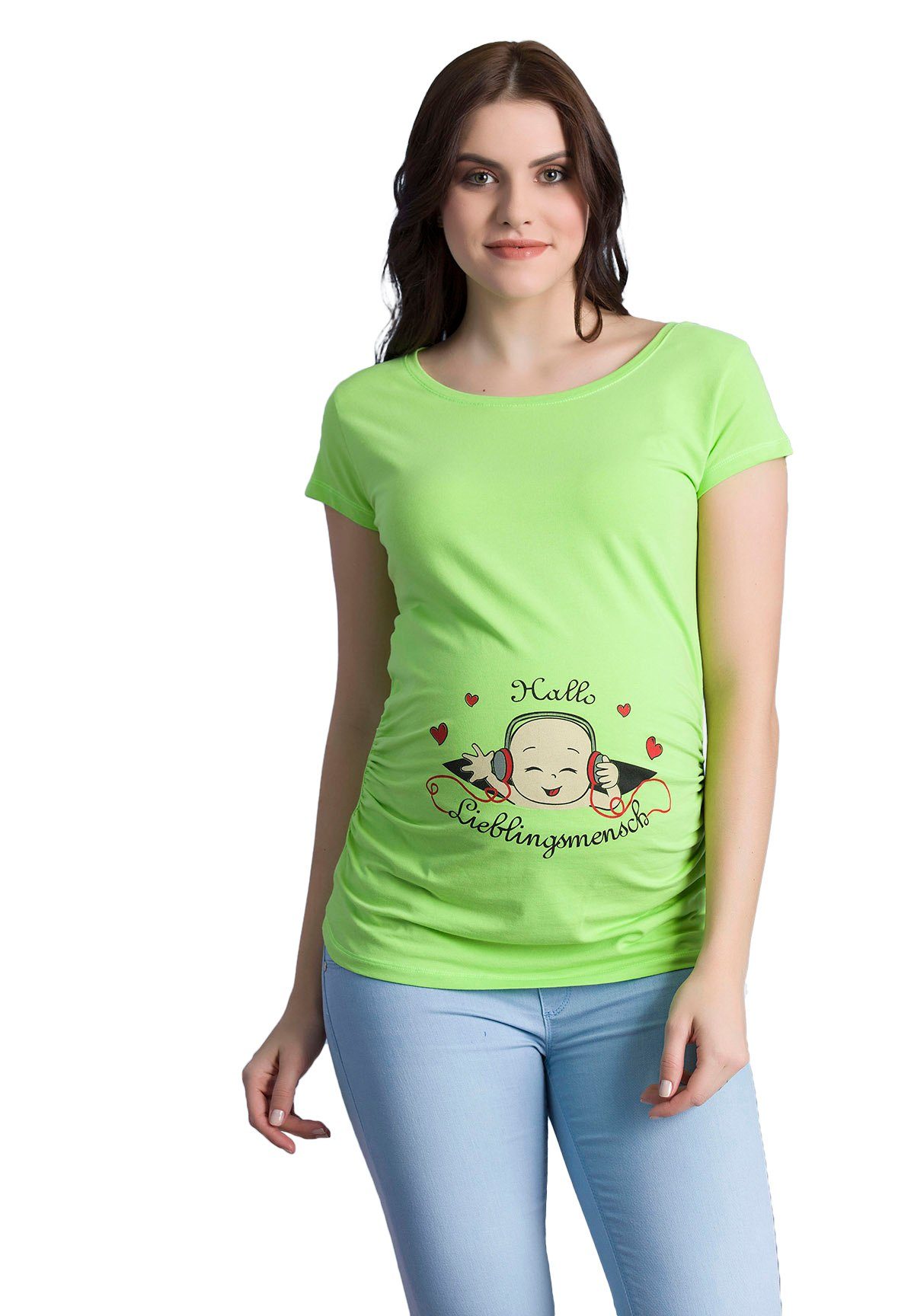 M.M.C. Umstandsshirt Hallo Lieblingsmensch mit Motiv