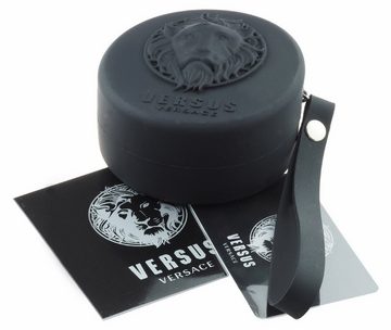 Versus Quarzuhr by Versace SOQ05 Fire Island Black Unisex Uhr Neu OVP, Silikonband mit 3 D Medusakopf