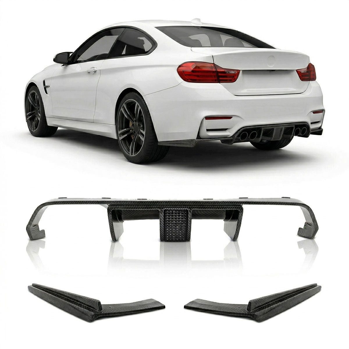 LLCTOOLS Frontstoßstange Heckdiffusor passend für BMW M3 F80/M4 F82/F83