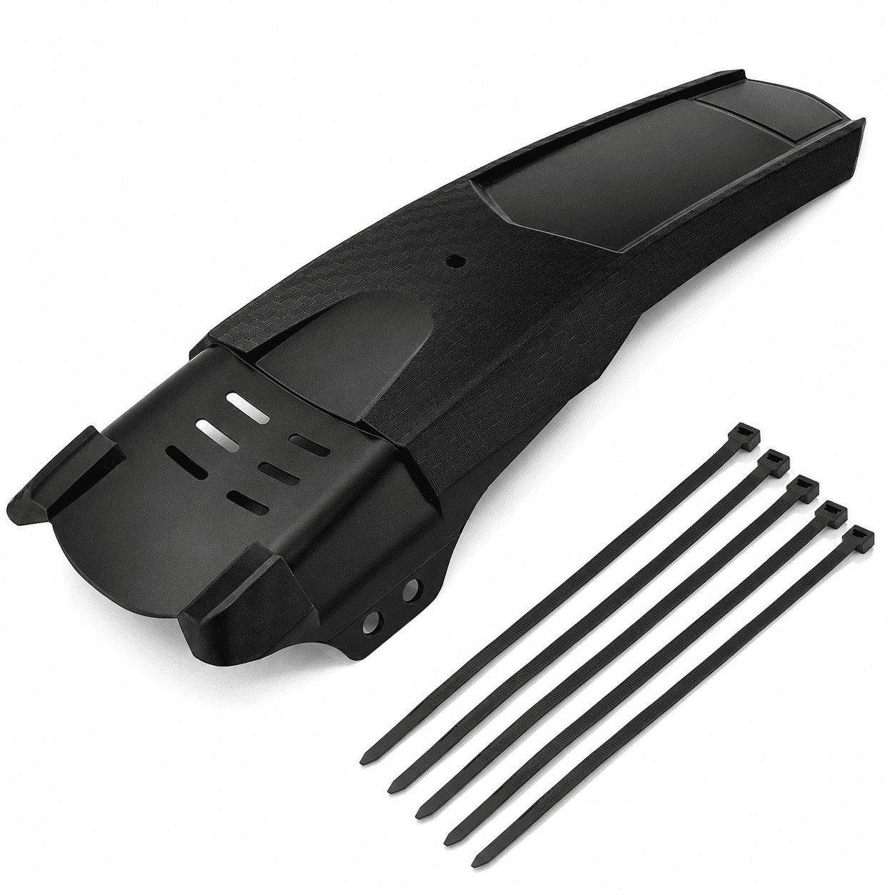 MidGard Schutzblech Fahrrad für Hinten oder Vorne Spritzschutz für E-Bike MTB Mudguard (1 St), für 24-29 Zoll Fahrräder mit 5 Kabelbinder
