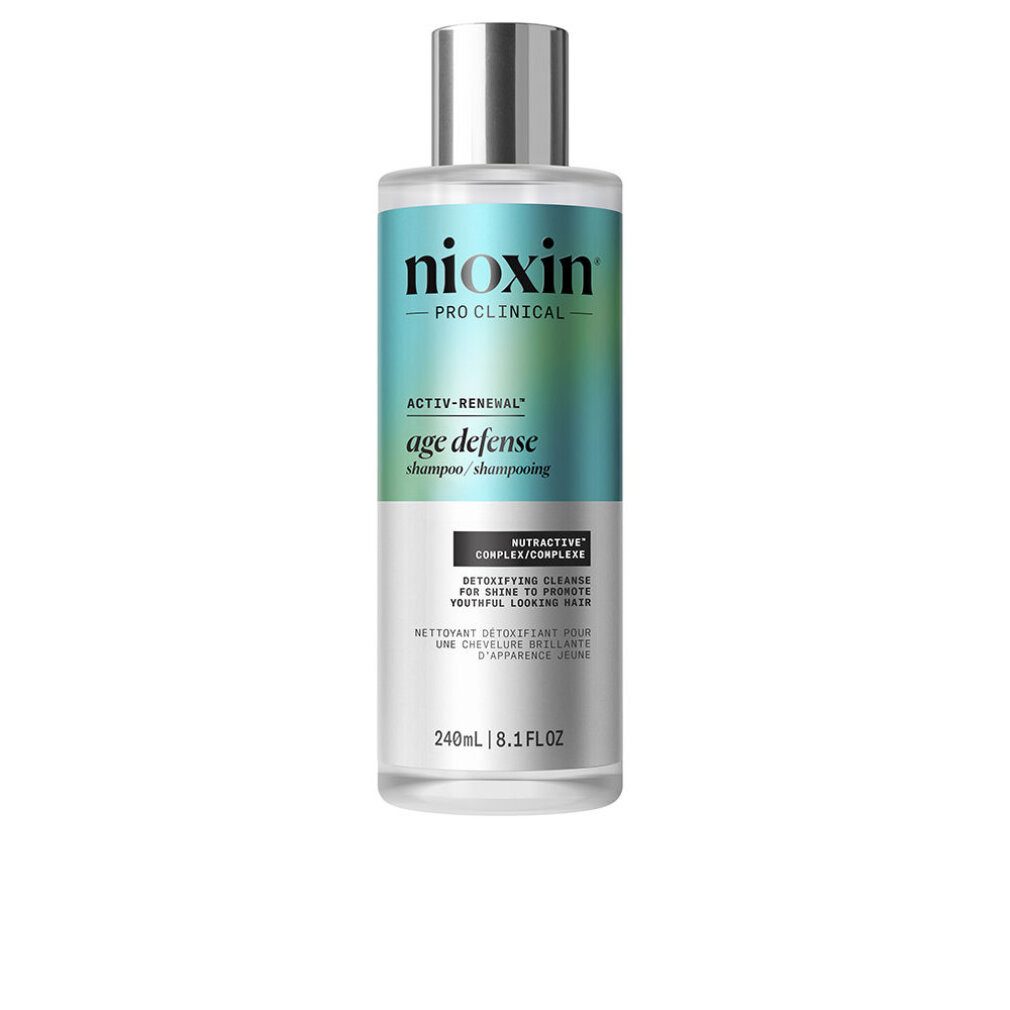 Nioxin Haarshampoo AGE DEFENSE Anti-Aging-Shampoo reinigt die Kopfhaut mit Niacinamid