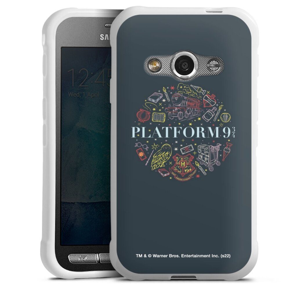 DeinDesign Handyhülle Platform 9 3/4, Samsung Galaxy Xcover 3 Silikon Hülle  Bumper Case Handy Schutzhülle
