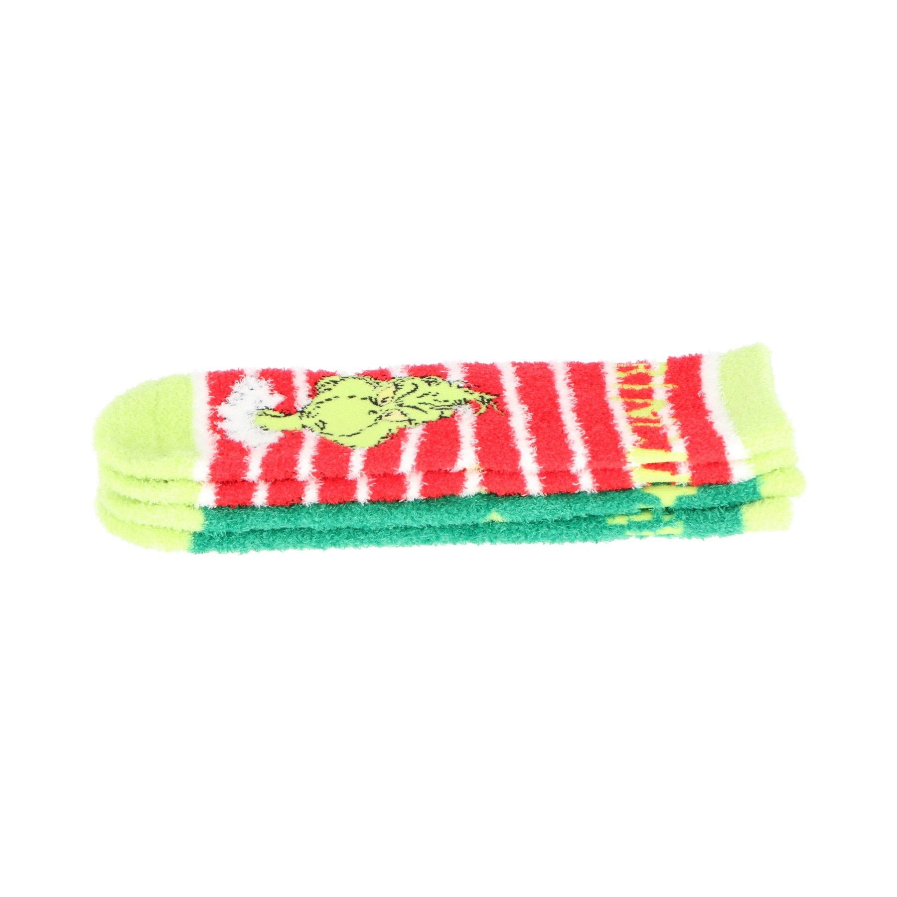 The Grinch Socken Flauschige Kinder Socken 2er Pack aus Polyester – Bild 2 von 3