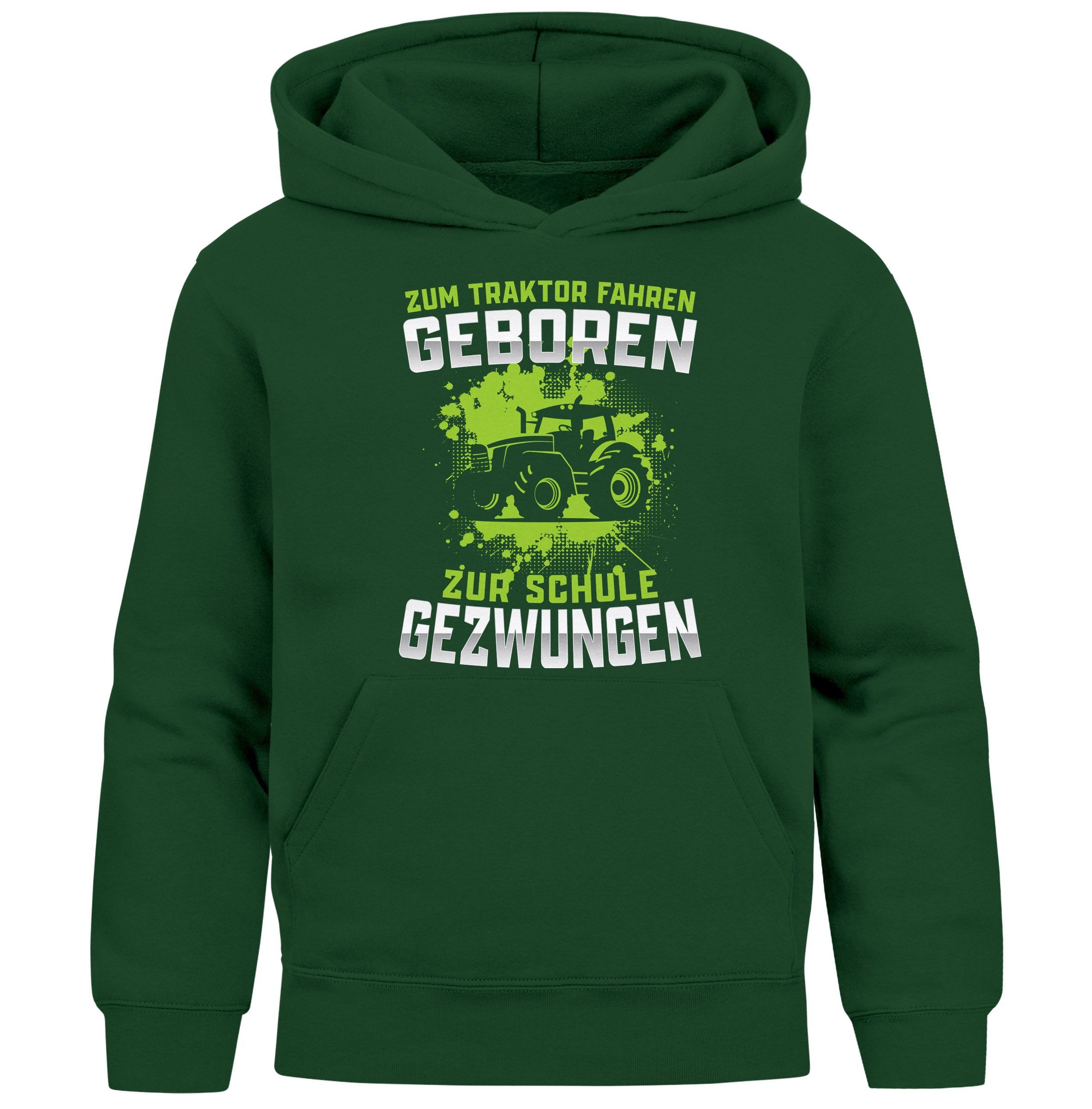 Hoodie Kinder Hoodie mit Aufdruck Traktor Trekker Jungen Motiv Spruch lustig