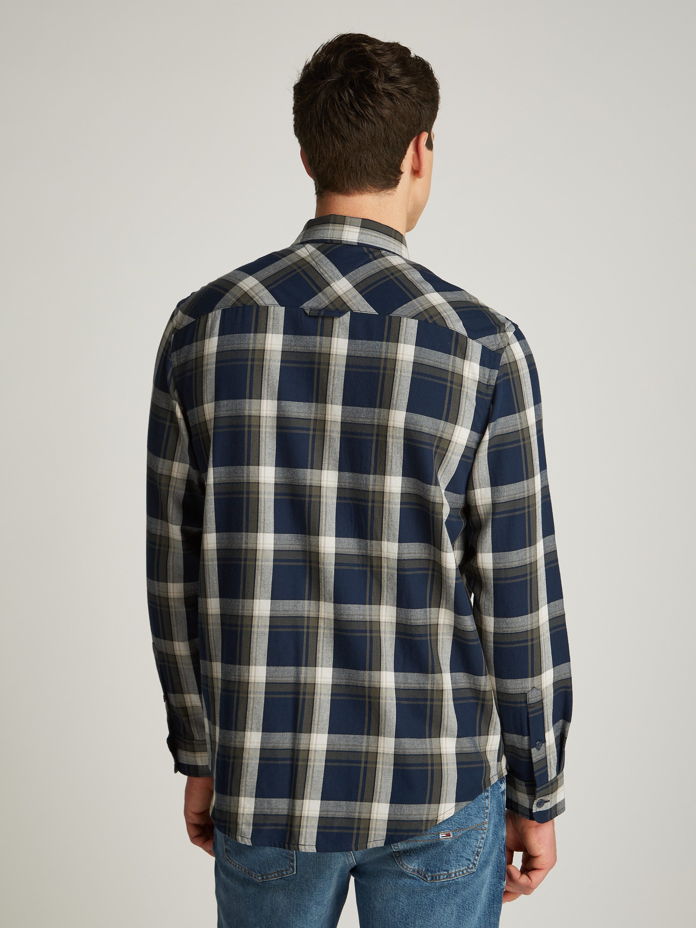 Tommy Jeans Plus Langarmhemd TJM REG CHECK FLANNEL SHIRT EXT in Großen Größ günstig online kaufen