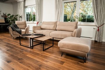 MOEBLO Sofa SALTELLA, Couch Polstermöbel Sitzmöbel Wohnzimmermöbel 3-Sitzer-Sofa Stoffsofa, mit Relaxfunktion, (BxHxT):236x90x95cm