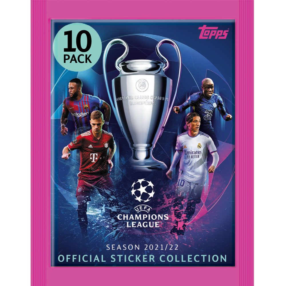 Topps Sammelkarte TOPPS - Champions League 2021/22 Sticker - 20 Tüten