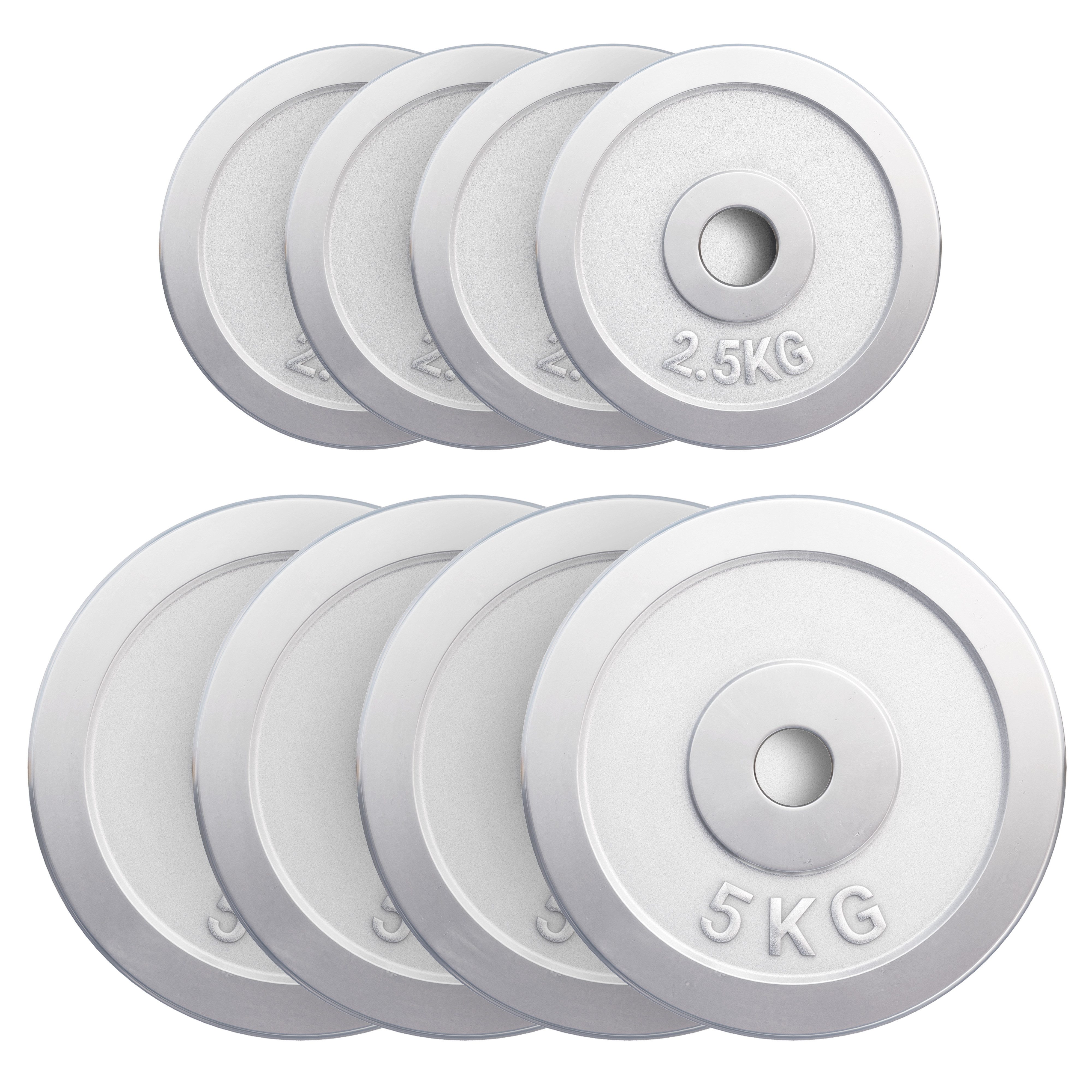 Hantelscheibe Hantelscheibe 30/31 mm Chrom 0,5-30 KG