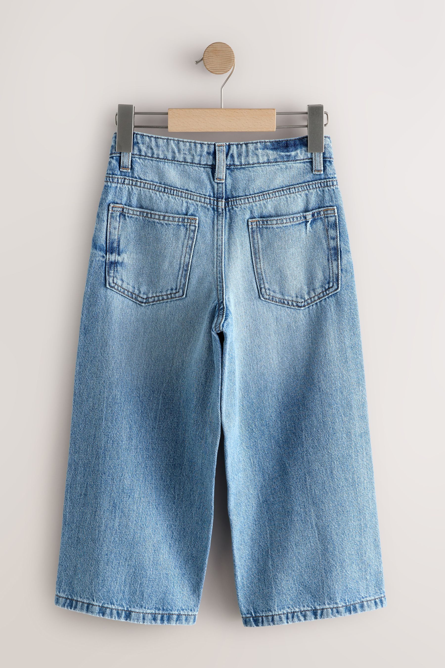 Next Weite Jeans Authentic Jeans 100 % Baumwolle – Super Wide Fit (1-tlg)