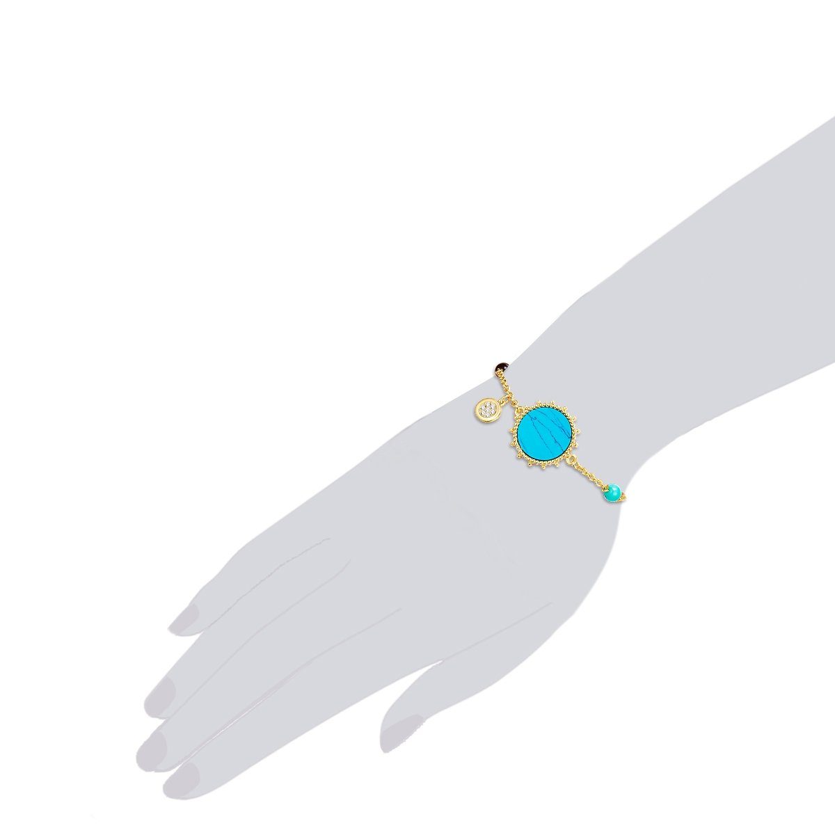 Lulu & Jane Armband gelbgold, verziert mit Kristallen von Swarovski® – Bild 2 von 3
