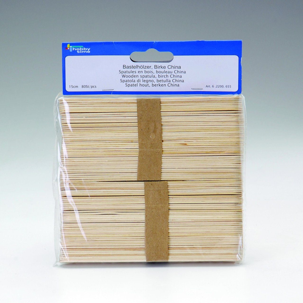 Glorex Ремеслоaturmaterial Glorex Bastelhölzer 15 cm, 80 Stück