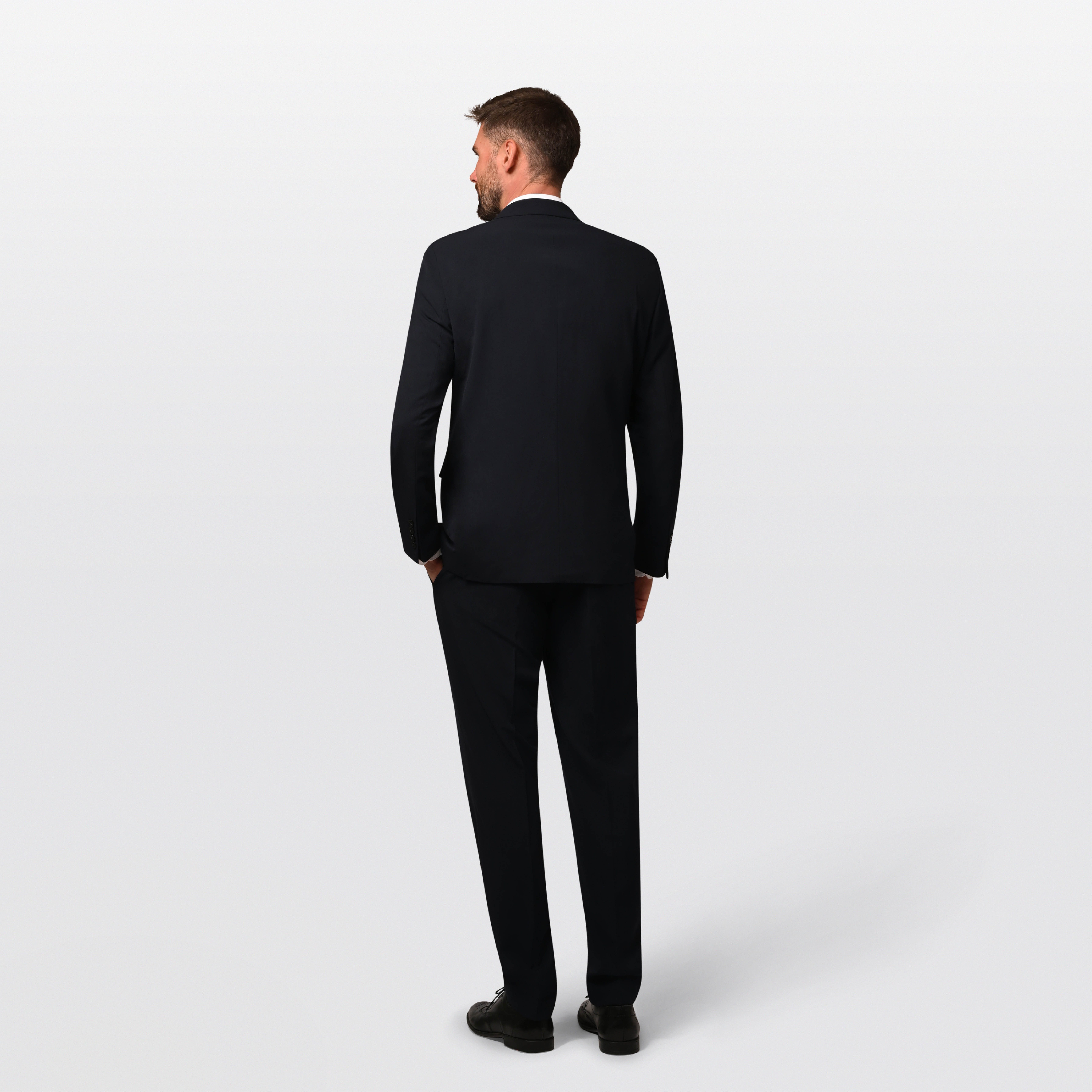 Hirschthal Anzug Herren Business Anzug Regular Fit (Anzughose & Sakko, 2-tlg., Anzug Set) im modernen Look, mit Kleidersack