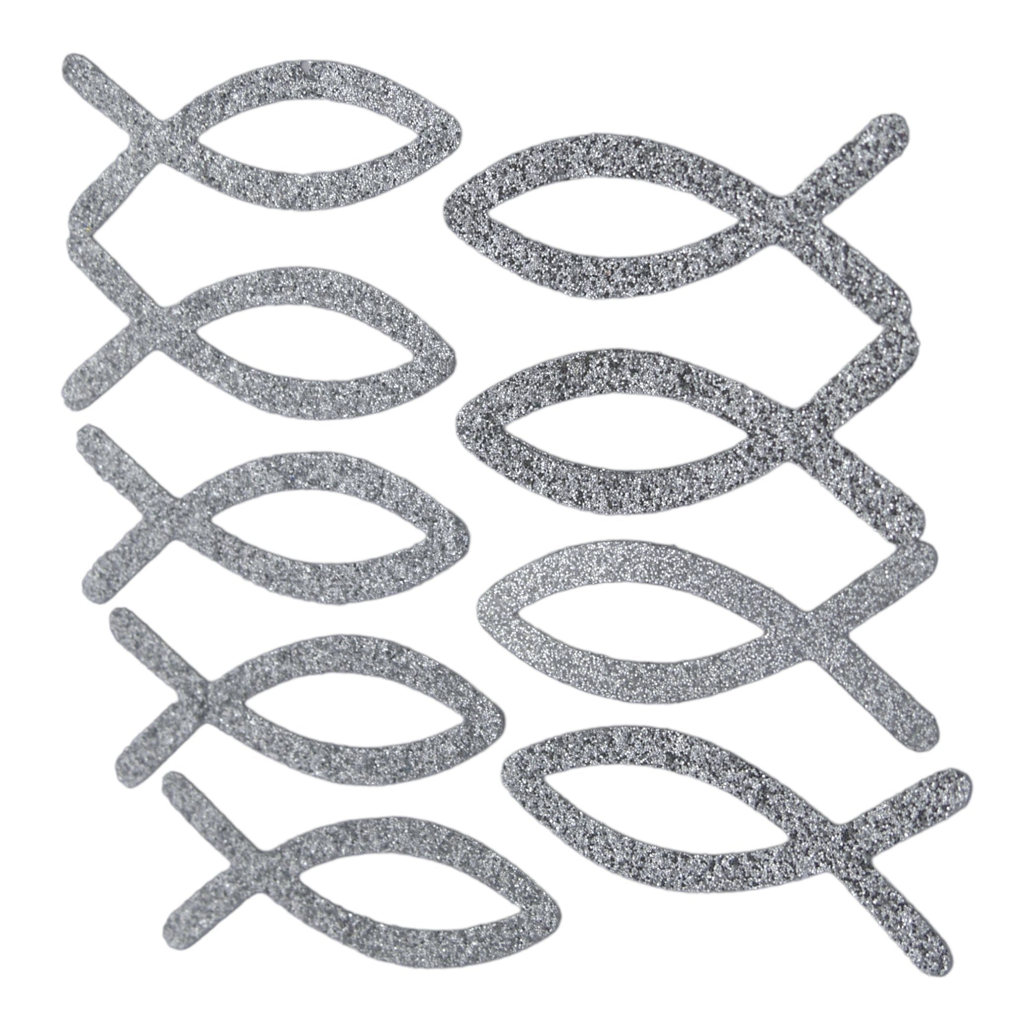 HobbyFun Streudeko Streudeko Fische Silber Glitzer günstig online kaufen