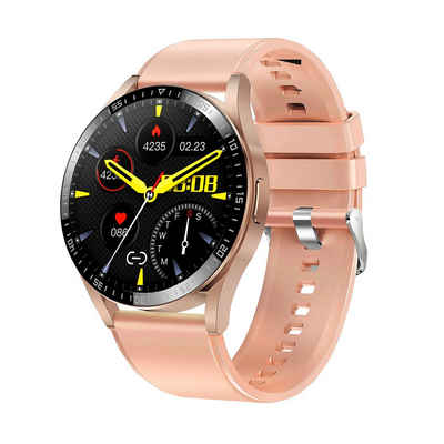 Denver SWC-372 Smartwatch (3,3 cm/1,3 Zoll, Proprietär), Herzfrequenzmessung, Blutdruck, Multisport, IP54