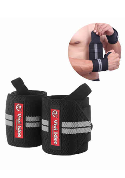 Vivi Idee Handgelenkbandage 1/2 Paar Handgelenkschoner Wrist Wraps Weightlifting Gelenkschutz (1-tlg), für Fitness Gym Crossfit Training