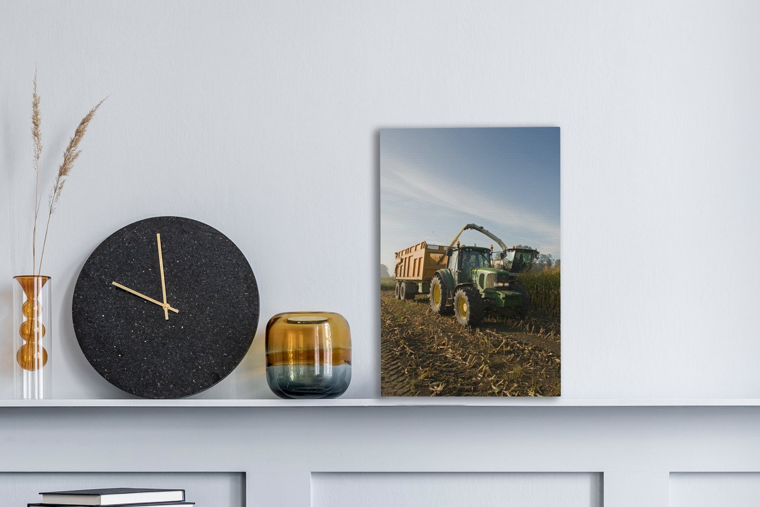 OneMillionCanvasses® Leinwandbild Traktor - Anhänger - günstig online kaufen