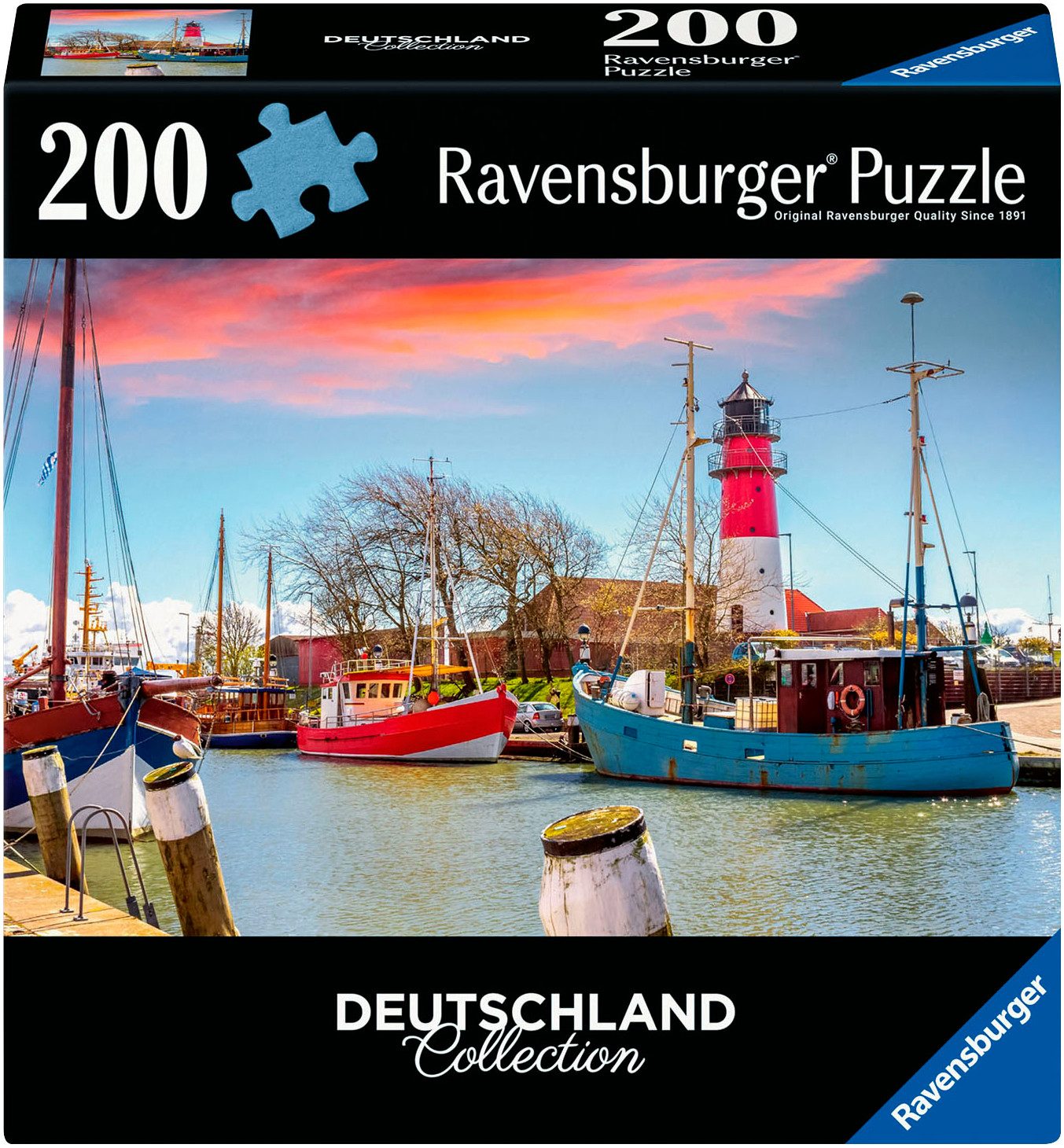 Ravensburger Puzzle Deutschland Collection, Der Hafen von Büsum, 200 Puzzle günstig online kaufen