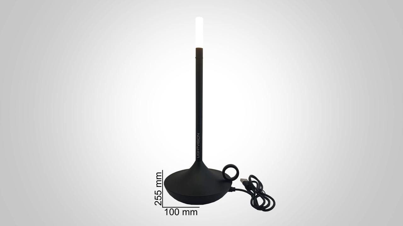 LIGHTVISION LED Nachttischlampe Tischlampe Kerzendesign günstig online kaufen