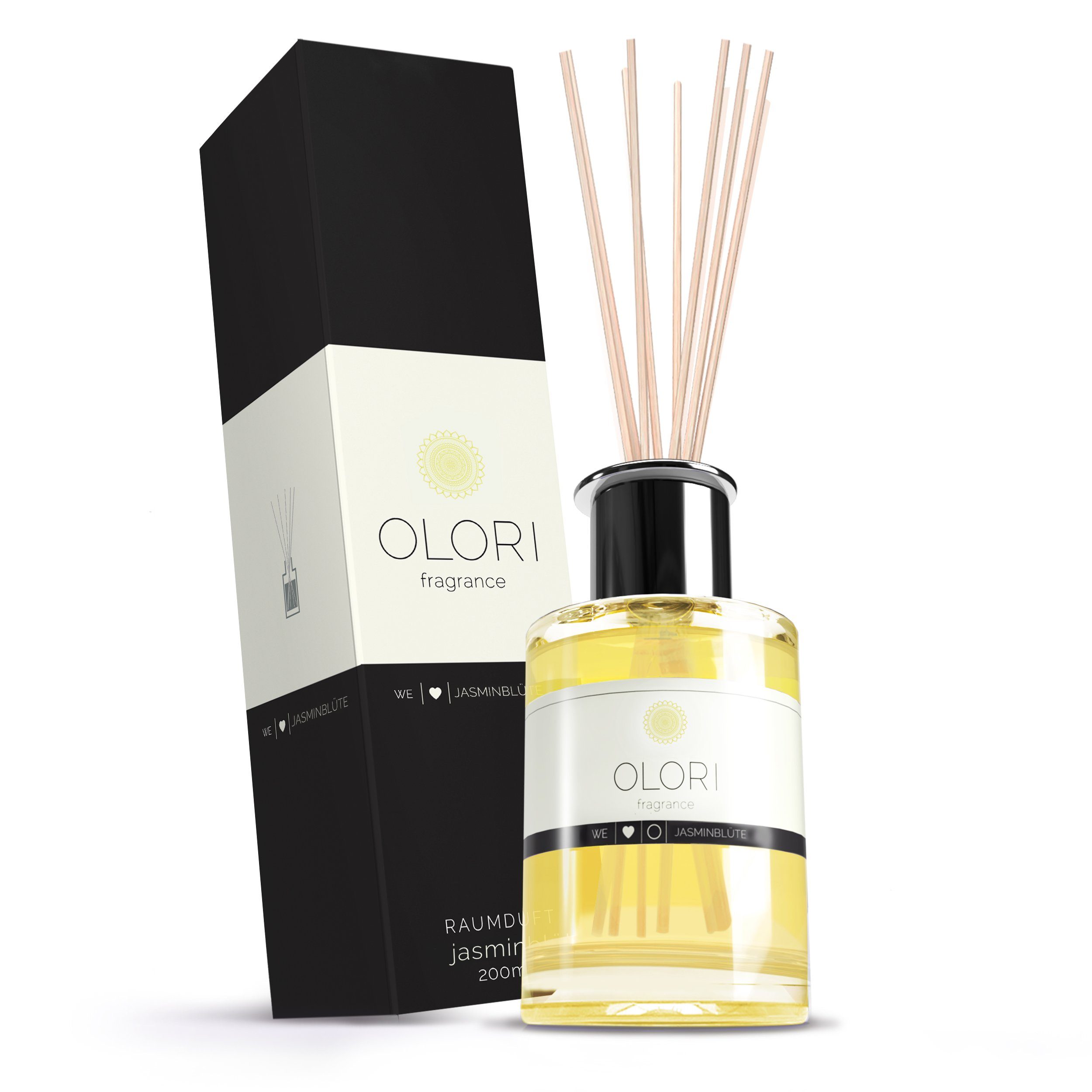 Raumduft OLORI Raumduft Diffuser I Lemongras I mit ätherischen Ölen I 200 ml