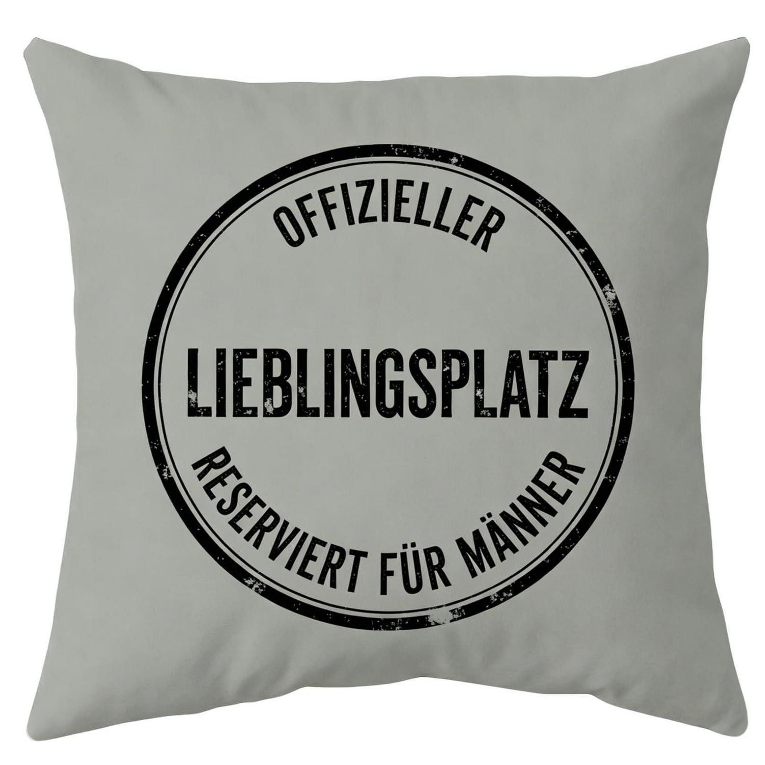 LuxusKollektion Dekokissen Lieblingsmensch Kissen mit Spruch flauschig