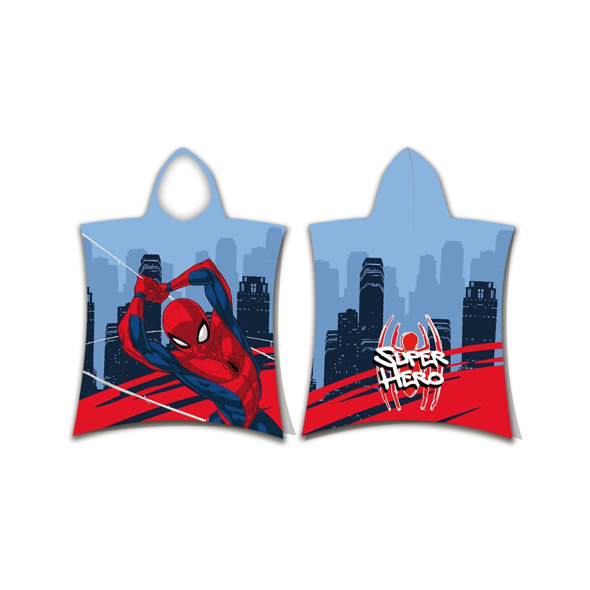 Spiderman Poncho Spiderman Poncho 50x115cm – Strandtuch Hero Design