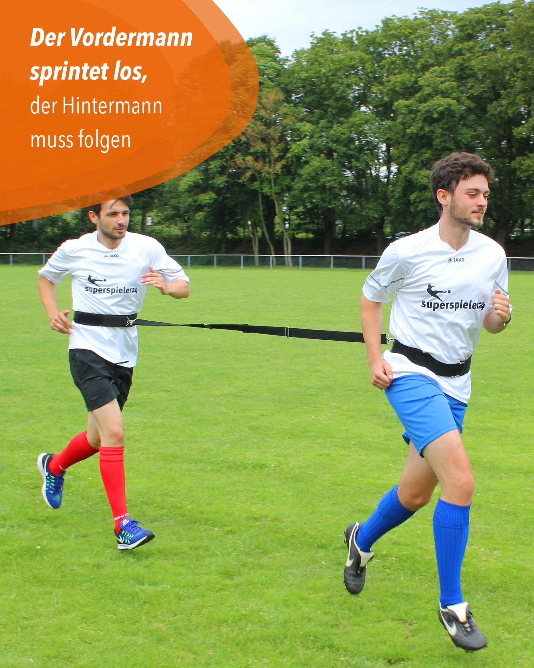 SPORTIKEL24 Trainingshilfe Reaktionsgurt für Fitnesstraining (Evasion Belt)