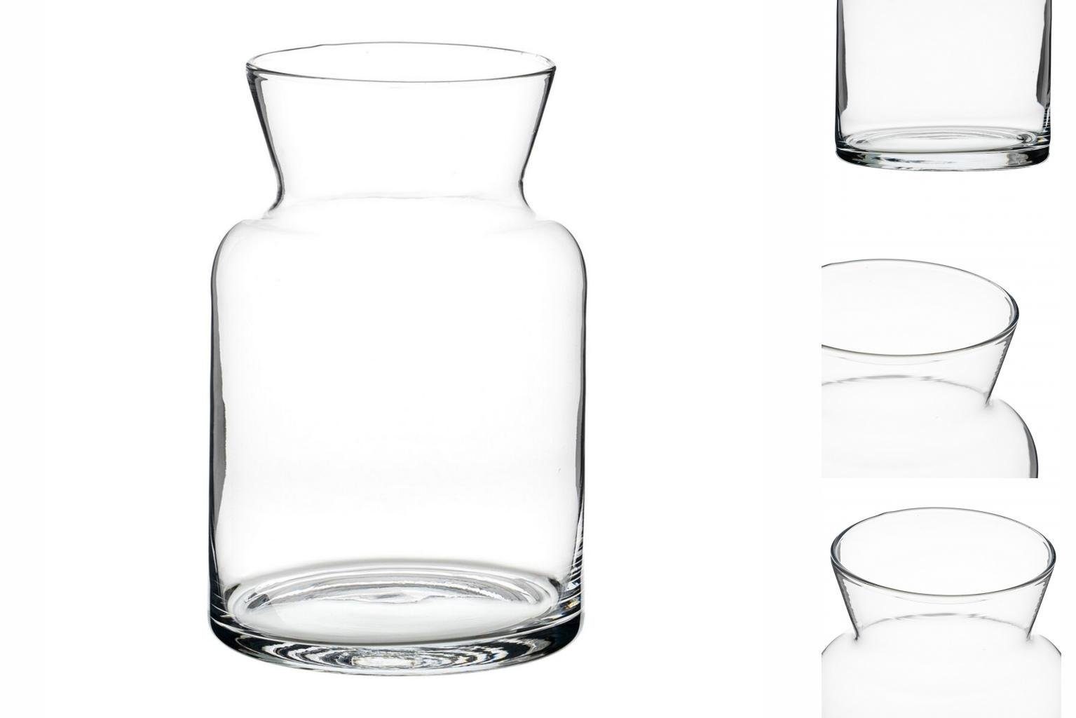 cm Vase Dekovase x 17 Durchsichtig x 26 17 Glas Bigbuy