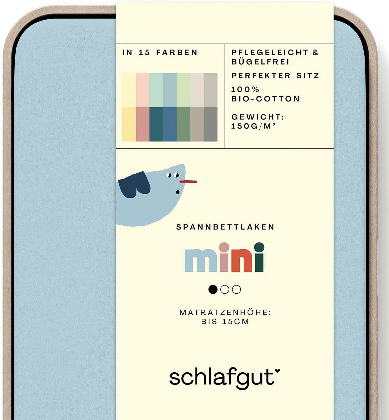 Schlafgut Spannbettlaken Casual Mini Spannbettlaken, Jersey, günstig online kaufen