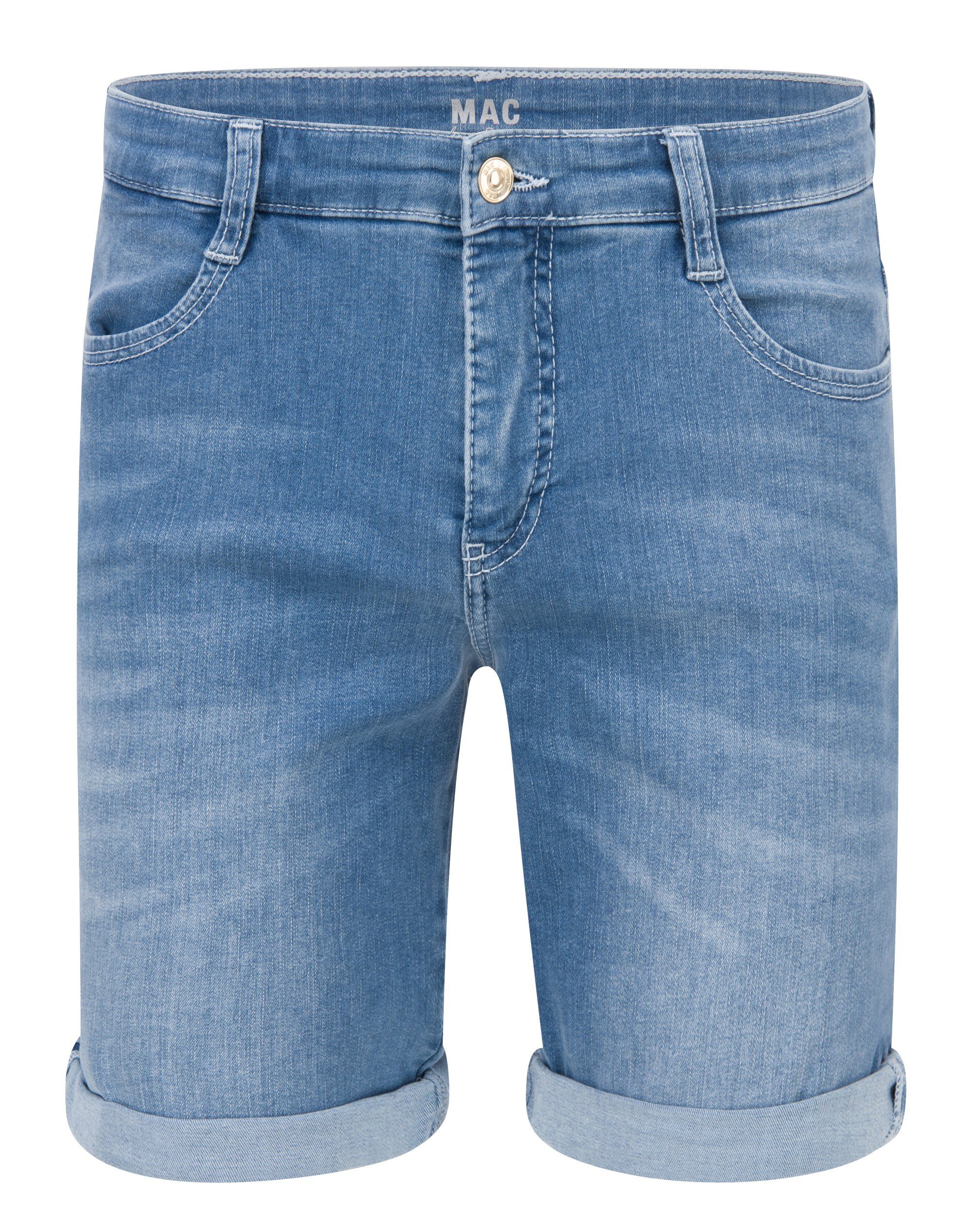 MAC Stretch-Jeans MAC SHORTY SUMMER blue wash 2387-90-0396 D531