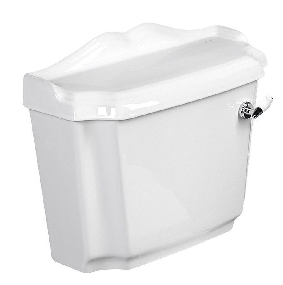 Aqualine Spülkasten ANTIK WC Spülkasten inklusive Spülmechanismus, Weiß, Aqualine-AK107-208