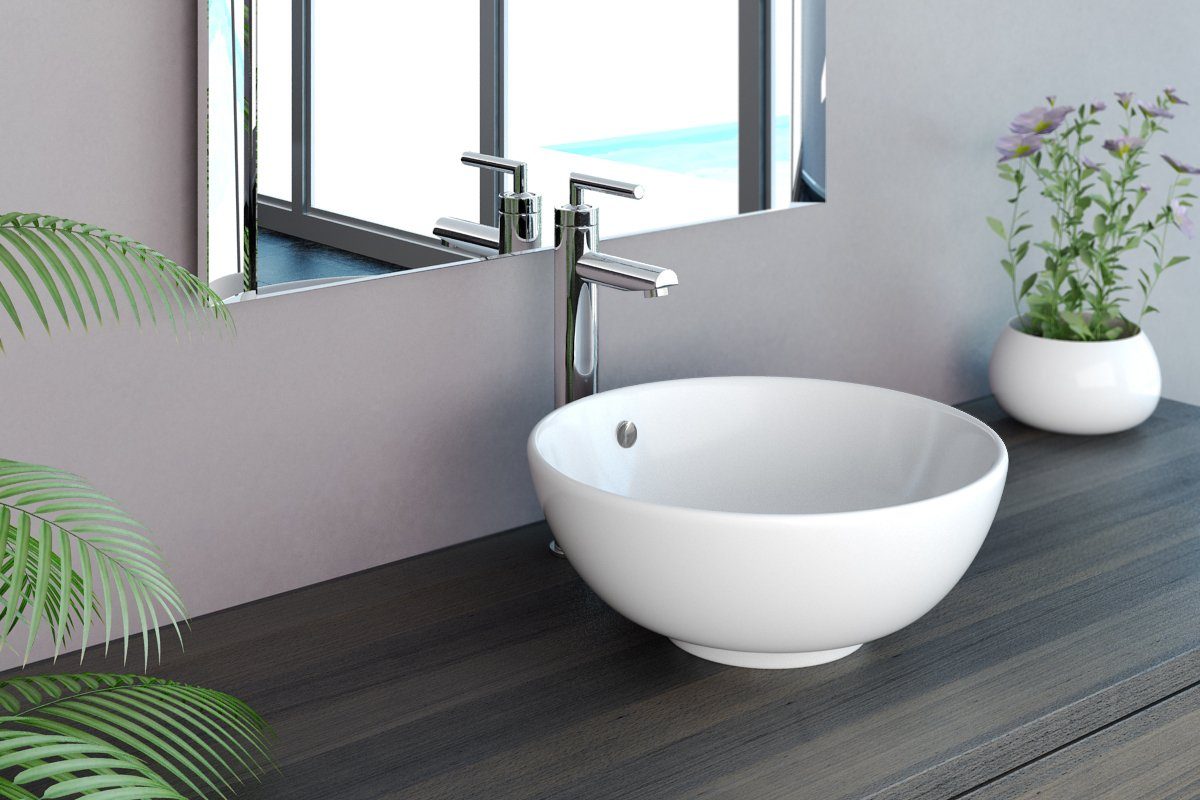 NEG Aufsatzwaschbecken NEG Aufsatz-Waschbecken Uno66A (rund) (66A)