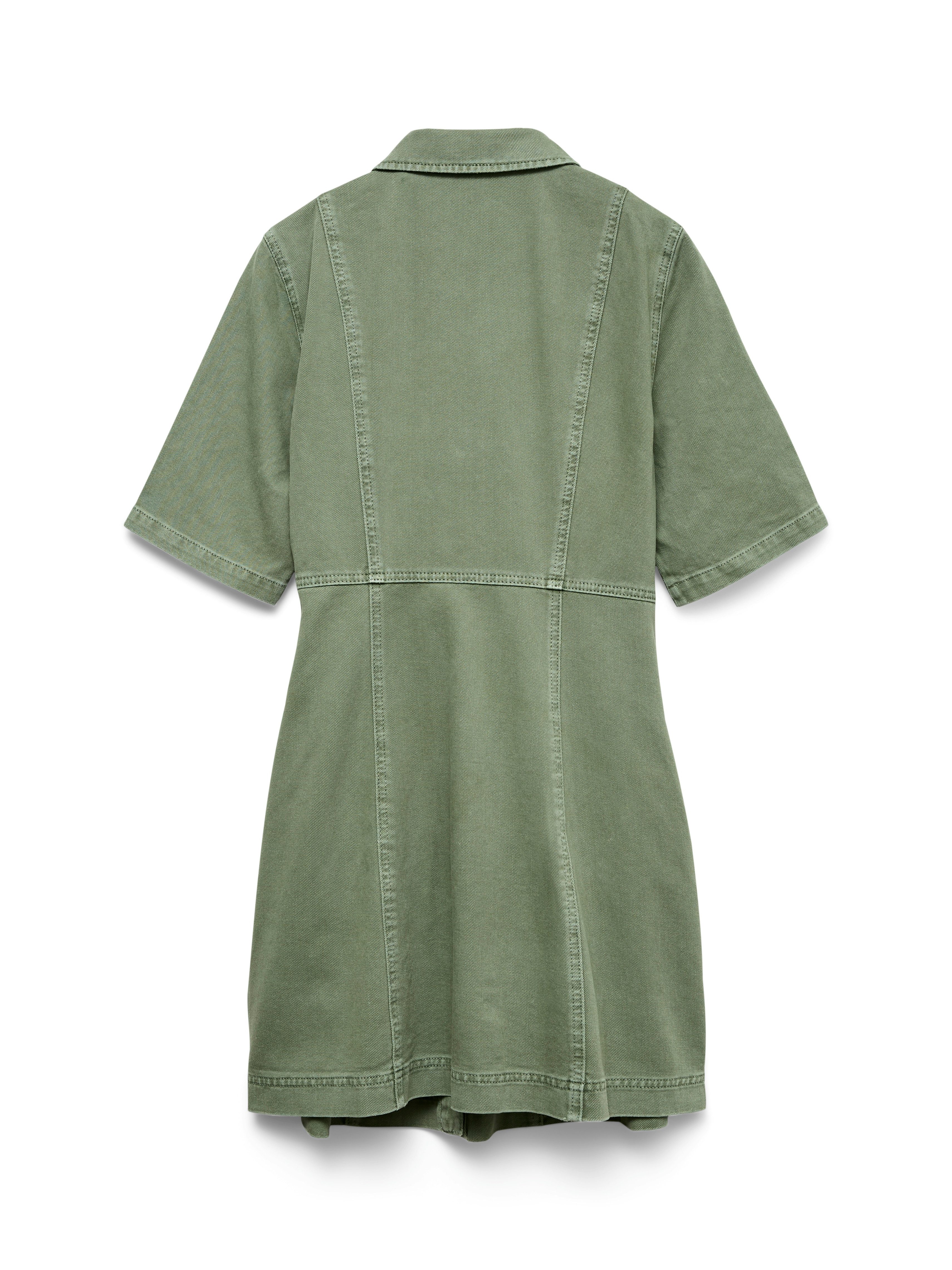 Vero Moda Jeanskleid VMDAISY 2/4 SHORT DENIM DRESS NOOS Baumwolle