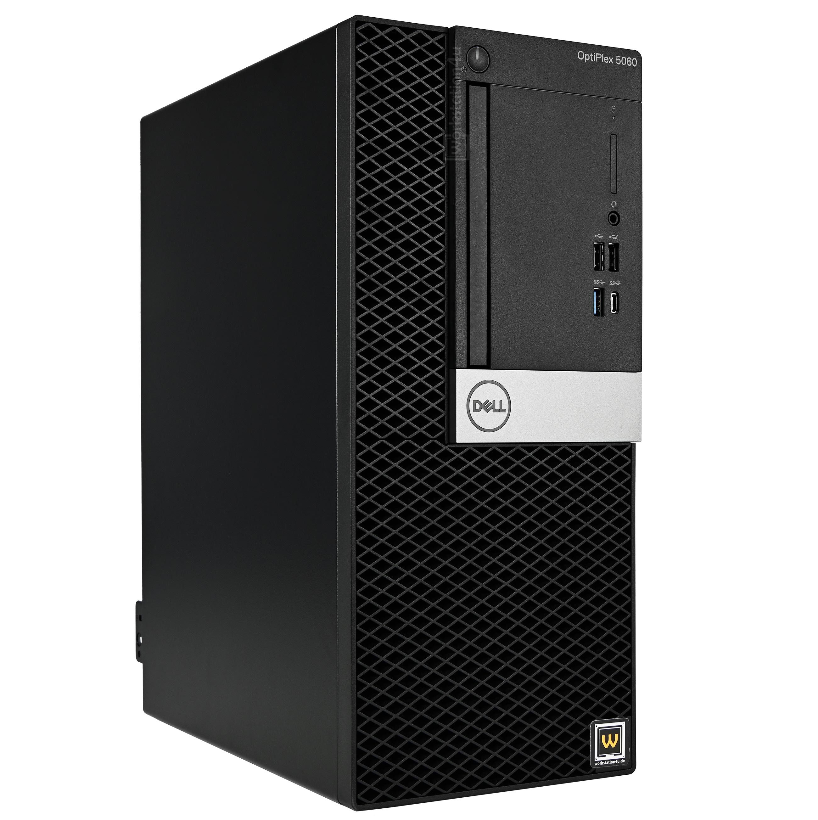 Dell OptiPlex 5060 Business-PC (Intel Core i5 8500, UHD Graphics 630, 16 GB RAM, 250 GB SSD, Luftkühlung, i5-8500, WLAN + BT, Windows 11 Pro)